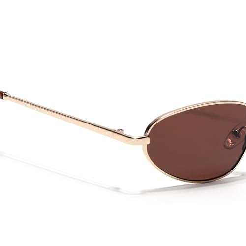 Image of Voyage UV Protected Oval Sunglasses for Men & Women