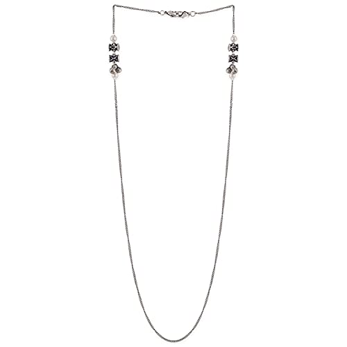 Oxidized Brass Dumroo Traditional Pearl Chain