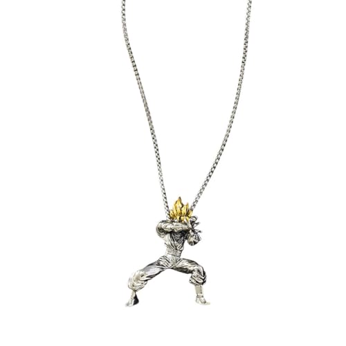 AEIXYA Collar Goku Pose Clásica, Collar Dragon Ball De 60 Cm, Collar Con Colgante Anime Para Son Goku, Accesorio De Collar Para Cosplay Y Juegos De Rol, Regalo Perfecto Para Los Amantes Del Anime