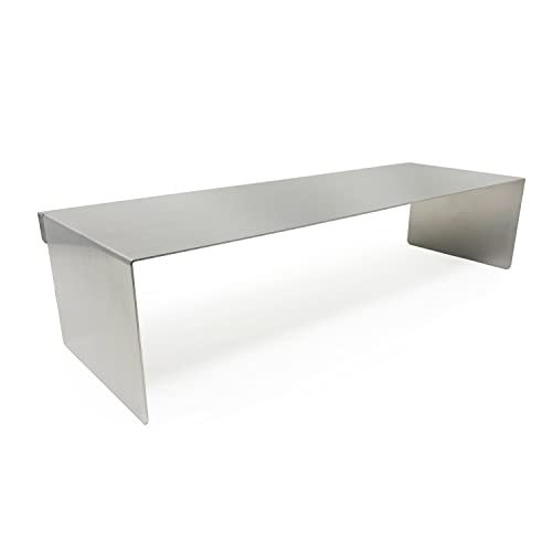 Industrial Floating Bookends Wall Mounted Metal Display Shelf (Set Of 2) Brushed Stainless Steel #TOP1