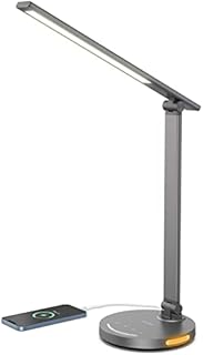 Lastar LED Metal Desk Lamp for Home Office, Table Lamp with 7 Brightness Levels and 5 Modes, Daylight Lamp with USB Charging Port, Car Timer, Desk Lamp for Bedroom