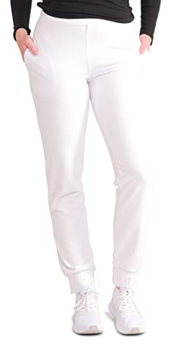 Gennadi Hoppe Pantalones de chándal para mujer, Blanco., S Cover