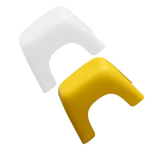 Cabilock 2-Pack Boys and Girls Plastic Stool Children's Step Stool Kindergarten Footstool Portable Footrest for Bathroom/Kitchen