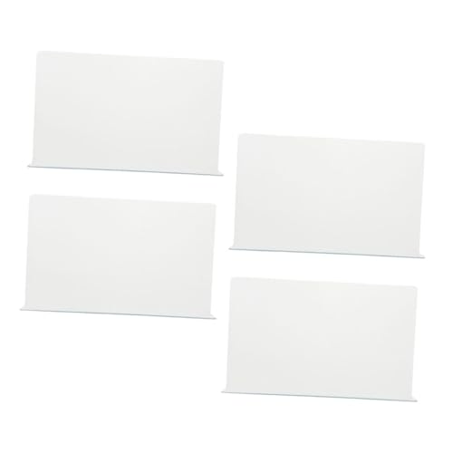 Cabilock 4Pcs Transparent Bathtub Water Barrier for Bathroom Floor Flexible Splash Board for Tub Washbasin Convenient Design