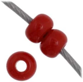 Czech Glass Seed Beads 11/0, Opaque Dark Red 23g Vial, of DIY Jewelry Making Beads Preciosa (Jablonex)