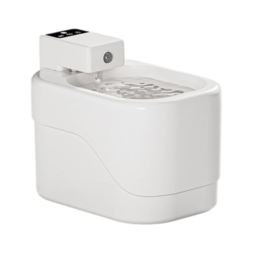 Fuente automática para gatos y perros color blanco