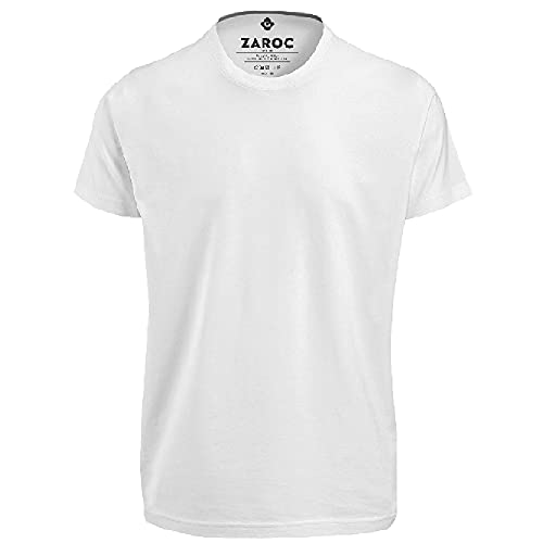 Kit 5 Camisetas Masculinas Slim Fit Básicas Algodão Premium (Brancas, P)