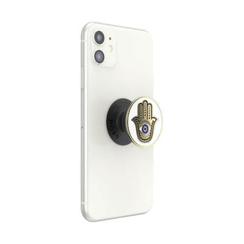 Image of PopSockets Adhesive Phone Grip, Holder, Phone Stand, Enamel - Hamsa Hand
