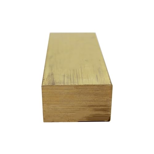 Leluo H59 Messing-Flachstangenblock, 3 mm, 4 mm, 5 mm, 6 mm, 8 mm, 10 mm, vielseitig einsetzbar for Heimwerkerprojekte und die Herstellung Zähigkeit(100mm x 10mm x 10mm)