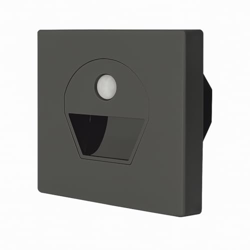 Cata CT-5170 1W Sensörlü Koridor LED Aydınlatma Siyah Renk Fotoselli Duvar Armatürü 6400K Beyaz Işık