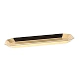 BESTYASH Bandeja Rectangular de Acero Inoxidable Gruesa y Pulida para Joyas y Cosméticos Organizador Resistente para Baño y Tocador