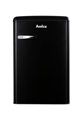Amica KS 15617 MS Kühlschrank, Schwarz, Energieeffizienzklasse E
