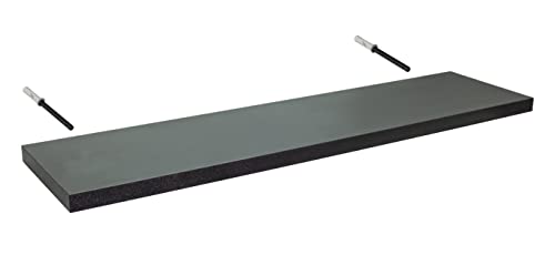 Santango - Wandregal 30x15 cm - Modernes Hängeregal, 1 Regalbrett, Schweberegal - Wandboard - Regale für jeden Raum - Einzigartiges Innendesign an Ihren Fingerspitzen - Mattes Schwarz