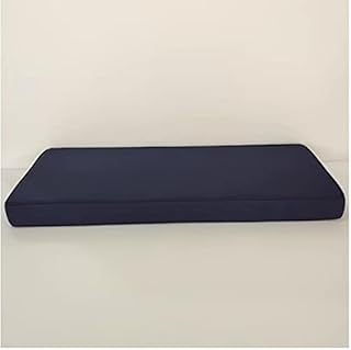 Cojín para Banco de jardín Exterior, Impermeable, Antideslizante, extraíble, para Muebles de Patio, Color Azul Oscuro, 180 x 40 x 5 cm
