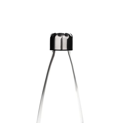 Image of Glassbunny Glass Water Bottle 750 ml with SS Leak Proof Lid | Airtight Transparent Drinking Bottle for Juice, Smoothie & Infused Drinks | Reusable Kitchen, Fridge & Travel Bottle | Pack of 3
