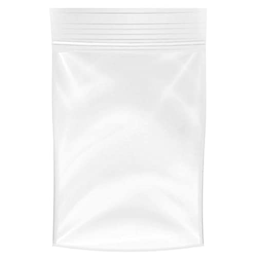 Reclosable Zip Poly Bags 1½x2 & (100 Bags) - 2 Mil Clear Plastic with Resealable Lock Seal Zipper | Durable Poly Baggies | Resealable Zip Top Lock For Travel, Storage, Packaging & Shipping - Thumbnail 5