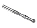 Carbide End Mill, Ball Nose, TiAlN Coated, 5/8" Shank Diameter, 2 Flute, Single, 5" L