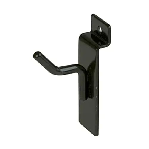 Econoco 1” Slatwall Deluxe Hooks, Slatwall hooks, Display Hooks For Panel, Black, (Pack of 96)