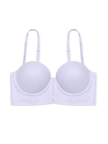 Image of SweatyRocks Women's Front Closure Bandeau Strapless Push Up Underwire Bras | Full Coverage Bandeau Bra, Backless Self Adhesive With Padding