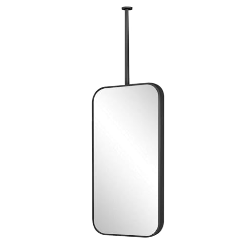 Deckenspiegel mit Aufhängestange, moderner rechteckiger dekorativer Spiegel für Wohnzimmer, Schlafzimmer, einfacher Spiegel für Schminktisch, anpassbarer Spiegelboom (40 x 70 cm) Deckenspiegel mit Aufhängestange, moderner rechteckiger dekorativer Spiegel für Wohnzimmer, Schlafzimmer, einfacher Spiegel für Schminktisch, anpassbarer Spiegelboom (40 x 70 cm)