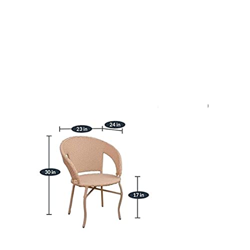 Image of Indiid Homes D-12 Indoor Four Seater Garden Patio Furniture Set 4 Chairs and 1 Table + Glass Set