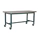 Stackbin Corporation Stackbin Workbench, 1012 Series, Maple Butcher Block Square Edge, 48"W X 30"D, Black