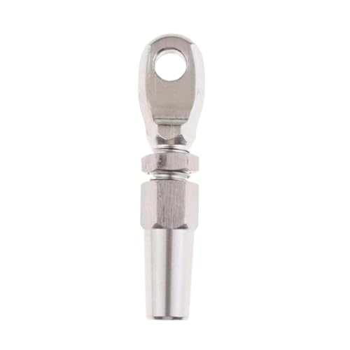 Terminal de ojo Swageless 4 mm acero inoxidable 316 para cable tensor 5