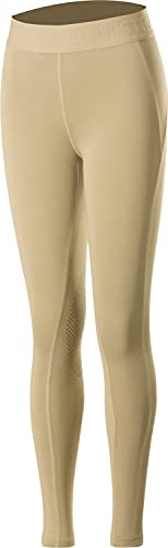 Collants équitation enfant Horze Elsa avec grip genoux pour le poney-club en été