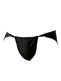 Lejafay Men's Fundoshi Underwear Japan Kabuki Cotton Loincloth Traditional Sumo Briefs Thongs Black XX-Large