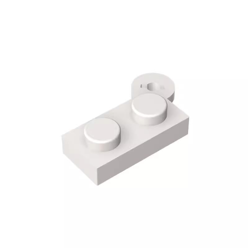 Gobricks 2430 Hinge Hinge Plate 1x4 Swivel Top 50 Pieces GDS-808 Compatible with Lego Building Blocks Color:White โ image 1