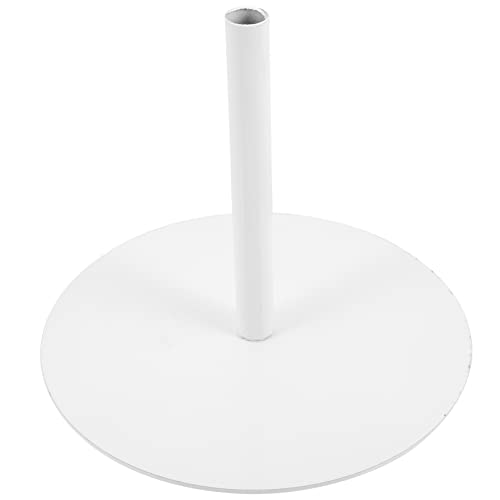 IMIKEYA Landing Flower Guide Holder Floral Fixation Base Floral Base Plate Decor Flower Fixation Base Flower Arrangement Garden Stand Pedestals Base for Arrangements White Wrought Iron