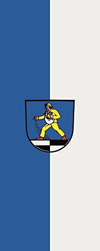 Drapeau Blaufelden 120x300 de qualité supérieure et finition portrait