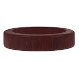 JEWEDECO Anillo de Madera Plano para Dedo Índice Anillo Decorativo Simple de Madera de Palisandro Púrpura Joya Artesanal para Mujer Accesorio de Dedo Personalizado