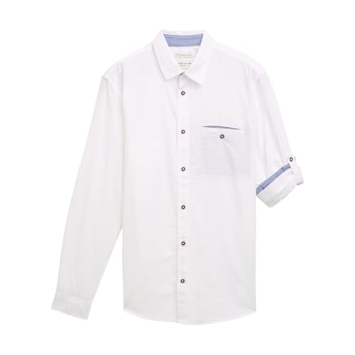 Chemise homme Tom Tailor 1045075 en coton bleu coupe regular