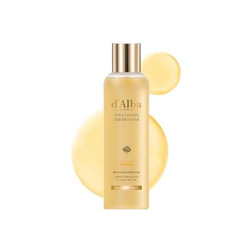 d'alba Piedmont Weißtrüffel Vita Toning Serum Toner, Glashaut-Effekt mit Doppel-Vitamin-Hautpflege, Gesichtsfeuchtigkeitspflege (180 ml)