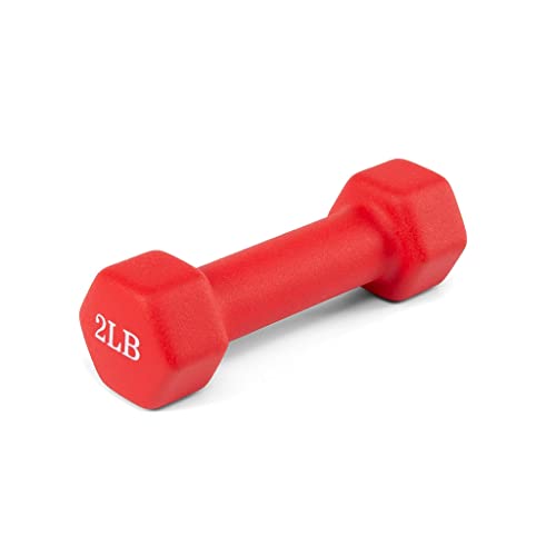 Living.fit Neoprene Dumbbell Pairs, Neoprene Covered Hand Weights, Dumbbell Pairs. 1 Lb To 8 Lb Dumbbell Sets For Strength, Toning Or Cardio Workouts… (2 Lb Pair) #TOP1
