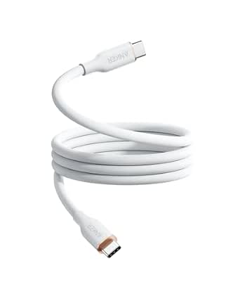 Anker USB C Cable, 240W Type C Fast Charging Flow Cord (1Pack, White, 1.8m)