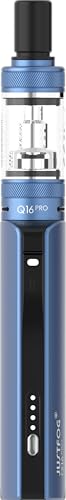 JUSTFOG Q16 PRO cigarette électronique kit complet – batterie rechargeable 900 mAh, résistance incluse 1.6 Ohm, atomiseur 1,9 ml, 4 niveaux de puissance,...
