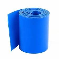 Ruvi Labs PVC Heat Shrinkable Lay Flat Tubing | 1 Meter Length | Various Size (160mm, Sky Blue)
