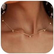 BAYLAY Gold Chain Necklace for Women - 18K Gold Plated Necklace Chain Dainty Gold Necklace for Women Gold Chain Gold Necklace Gold Jewelry Gifts Size 16/18/20/22/24/26 Inch