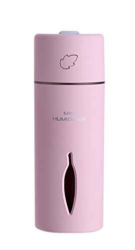 Preisvergleich Produktbild NAXIAOTIAO Buntes Nachtlichtblattbefeuchter-Schönheits... Das Gesichtsbefeuchtungsartefakt USB-Autowasserzähler Dämpft,Pink,54 * 54 * 152mm