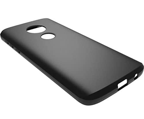 Image of Mobile Back Cover Case for Motorola Moto G6 Play (Silicone Case|CameraProtection|Black SC1510)