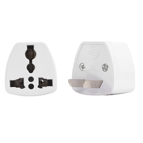 Image of Hi-Plasst India to Australia Plug Adapter | Pack of 1 | Universal Travel Adapter Type-I (3-Pin) | Socket Converter for China, NZ, Argentina, Fiji | Australian Adapter for Phones, Laptops