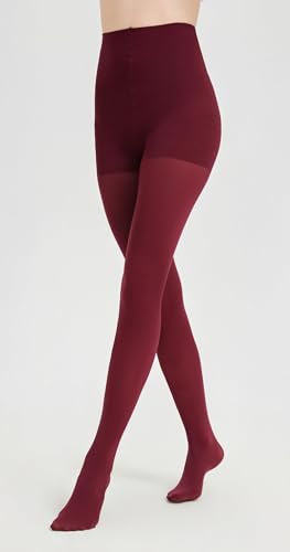 Image of CozyWow 80D Control Top Opaque Tights for Women High Waist Matte Pantyhose | Run-resistant, High Rise,Ideal for Layering under Dress