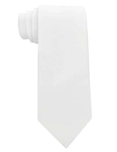 Image of Kebocis Mens Solid Color Cotton Necktie for Men