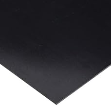 0.125" x 12" x 12", Kydex, Royalite Fire Rated Plastic Sheet, PC Level Haircell, Black