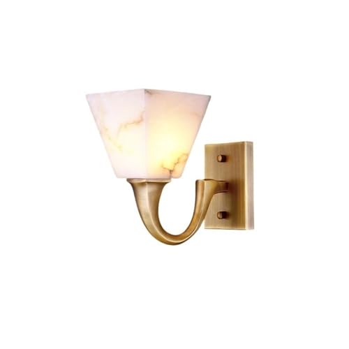 Lámpara de Pared Lámparas de Noche for Dormitorio, Sala Estar, Pasillo, Entrada, lámpara Cobre, decoración mármol