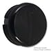 ELMA 040-1020 KNOB, BLACK (10 pieces)