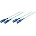 5-Meter 50/125 Fiber Optic Patch Cable Multimode Duplex SC to SC - 10-Gig Aqua-by-Camplex