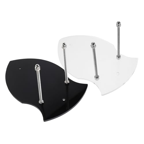 FOYTOKI 2pcs Acrylic Sword Hanger Wall Mount Display Rack Sturdy Wall Mount for Axes Home Decor Display Stand